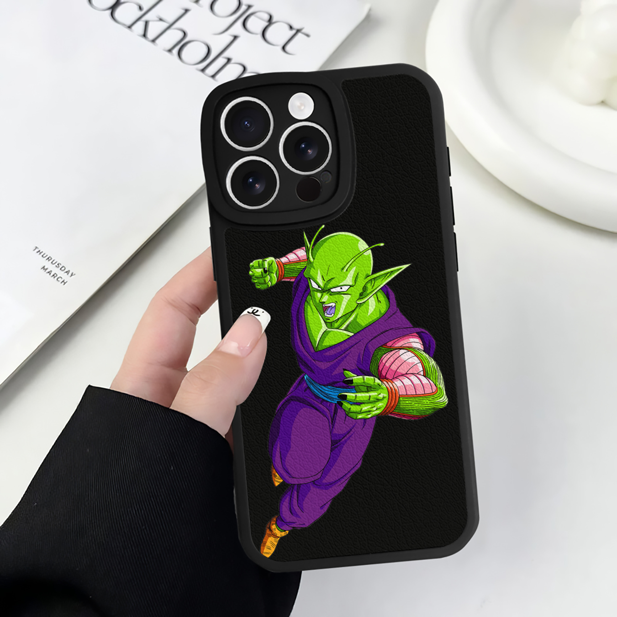 （画像用） ドラゴンボール ピッコロ DRAGON BALL Piccolo 【iPhone 16シリーズ対応】シリコンスマホケース（レザー調） 材質：シリコン